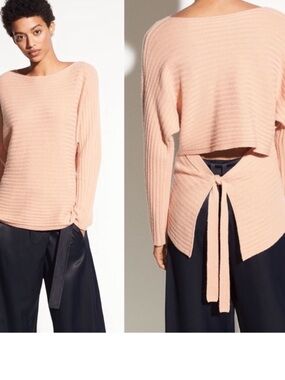 VINCE tie-back wool cashmere sweater size M like new!